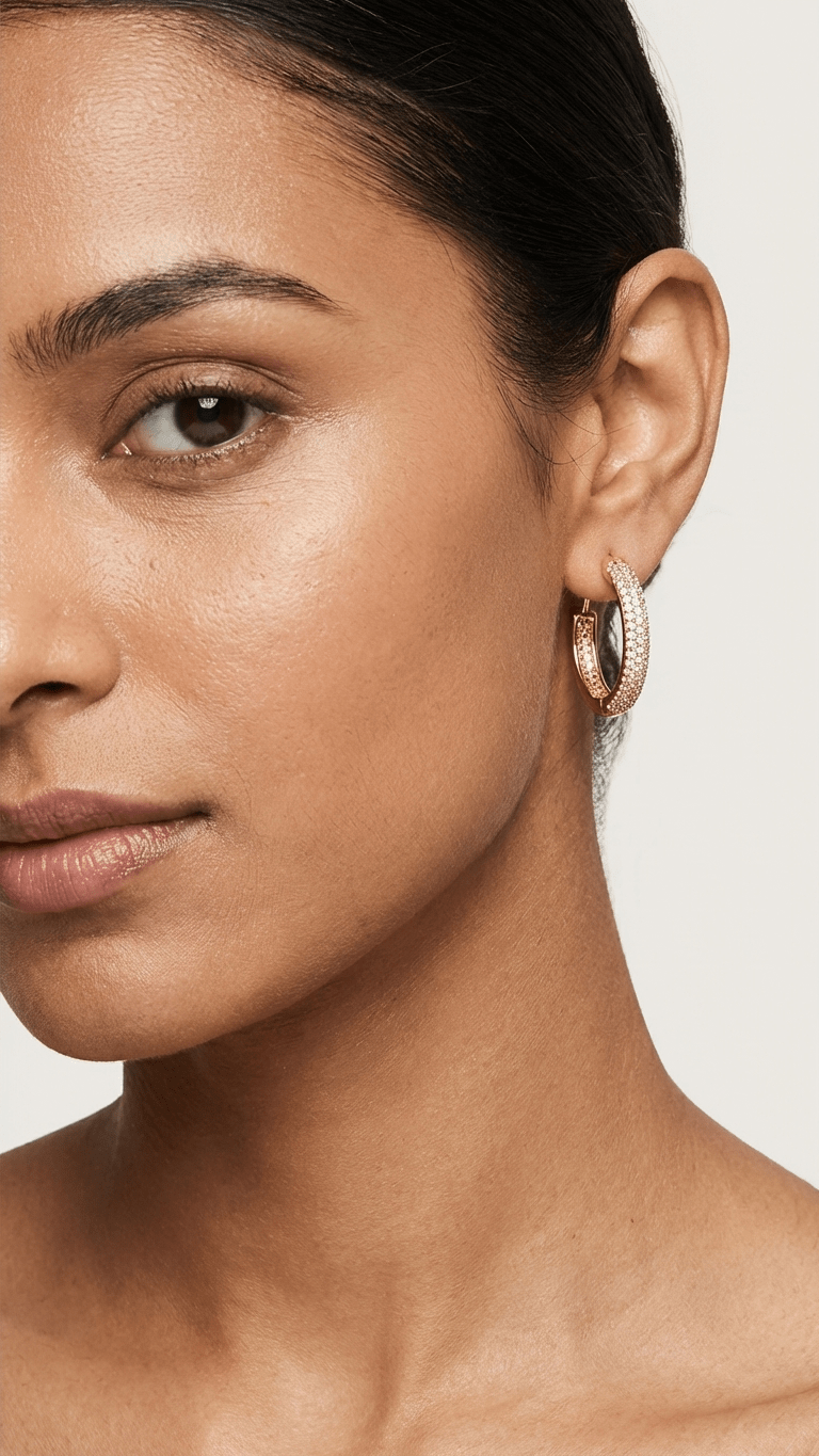 Golden Dazzle Hoops