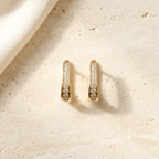 Lustrous Duo Hoops