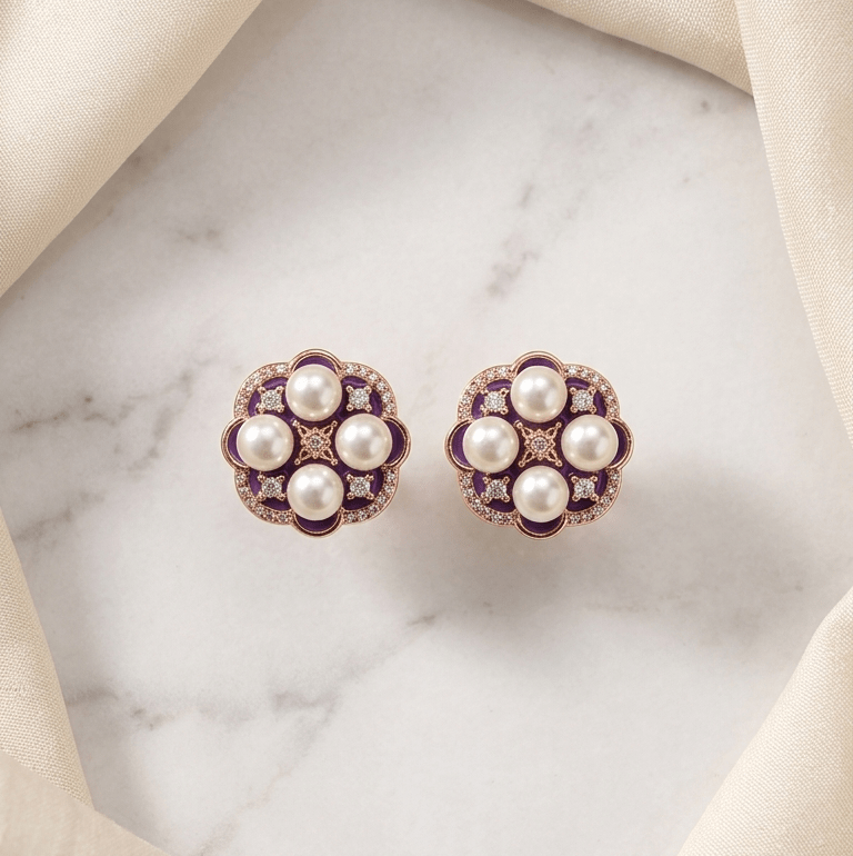 Pearl Blossom Studs