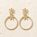 Sunlit Petal Hoops
