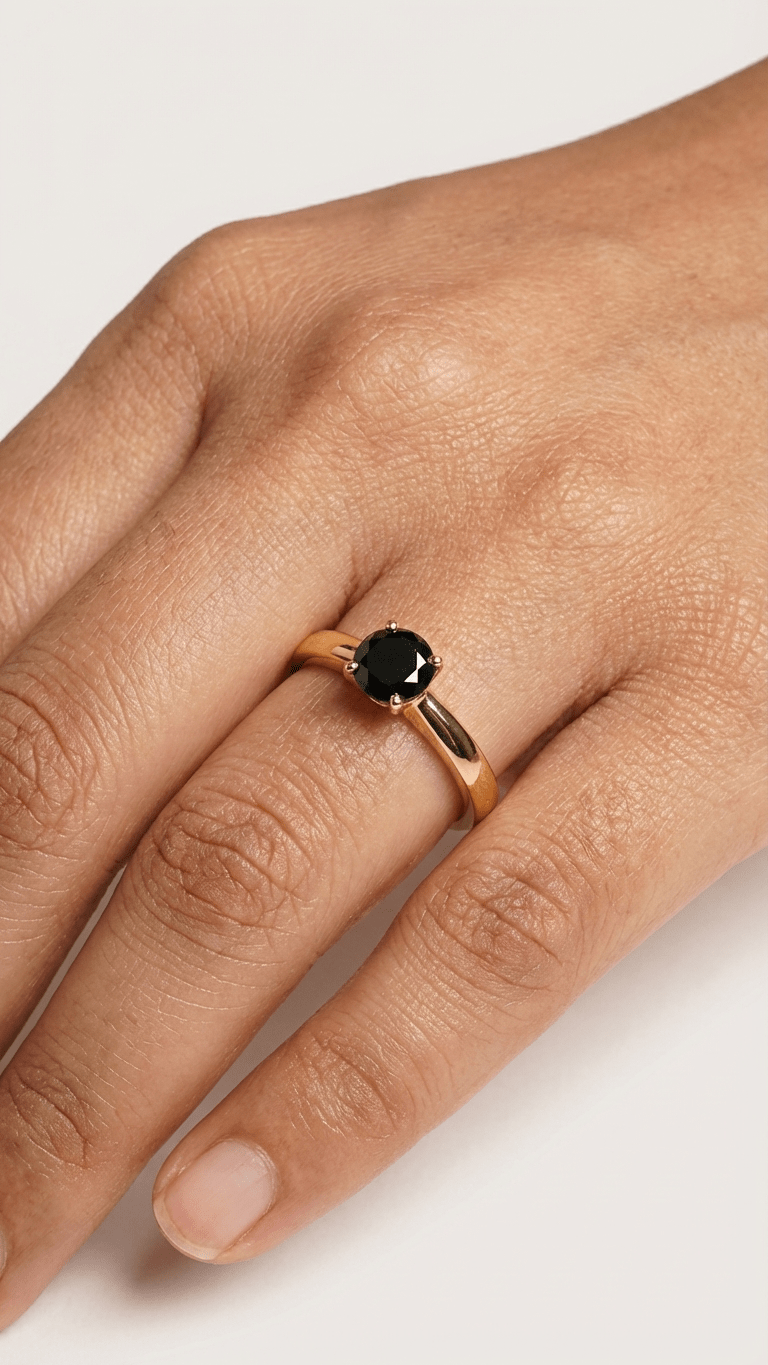 Black Stone Ring