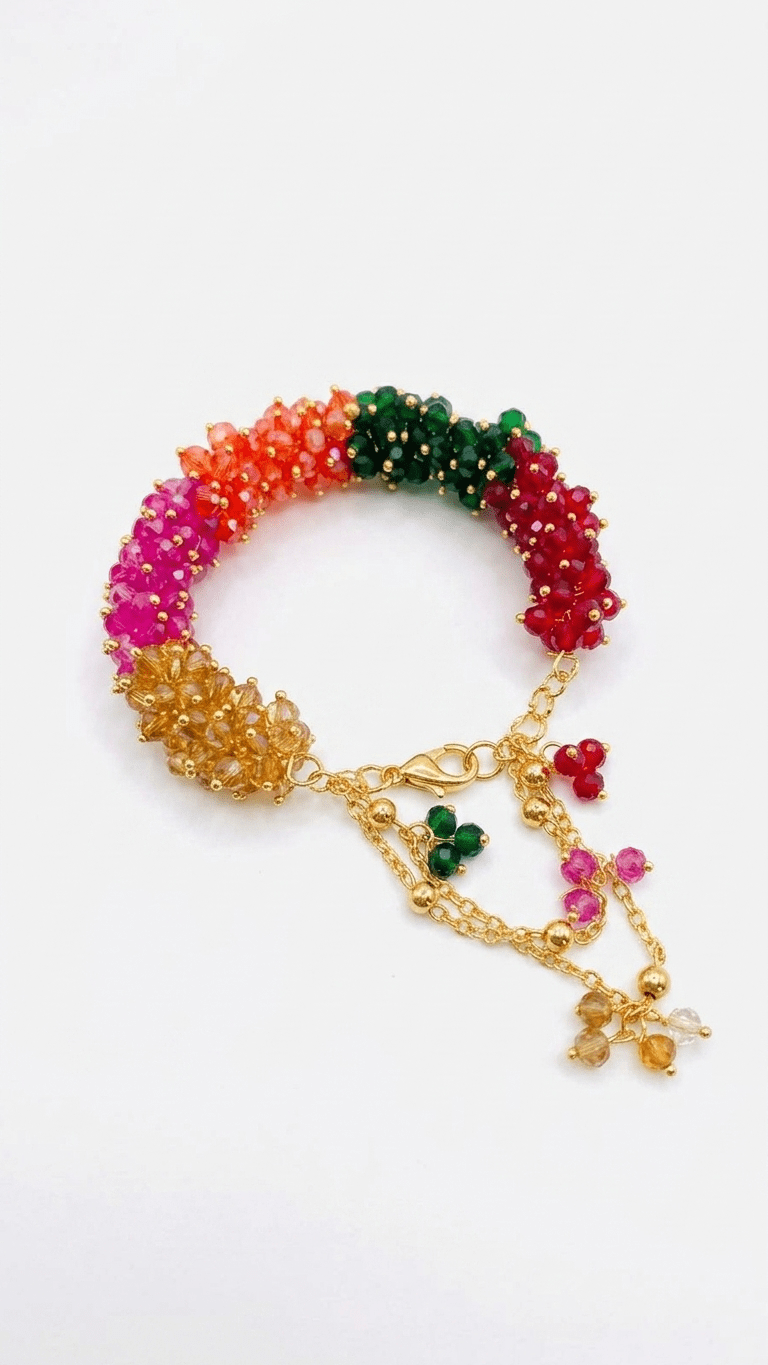 Multi Color Gajra Bangle