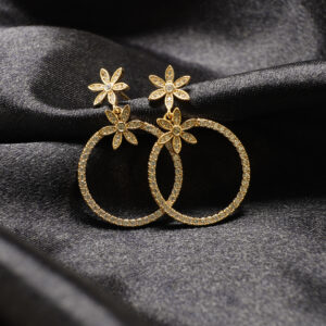 Sunlit petal Hoops