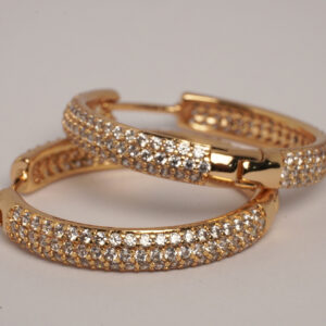 Golden Dazzle Hoops